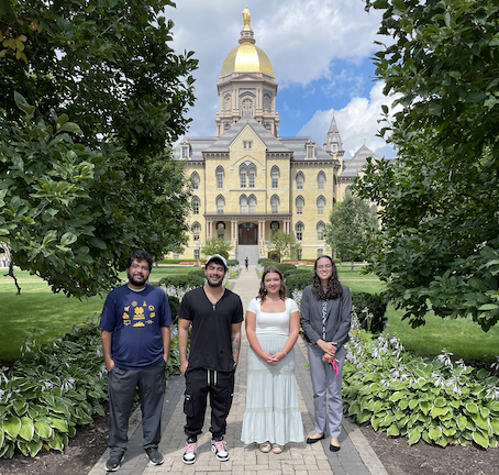 S²E Lab members on the University of Notre Dame campus